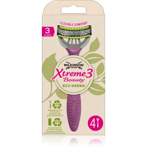 Wilkinson Sword Xtreme 3 Beauty Eco Green jednorazový holiaci strojček 4 ks