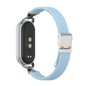 BRAIDED Nylonový remienok pre Xiaomi Smart Band 10 / 9 / 8 modrý