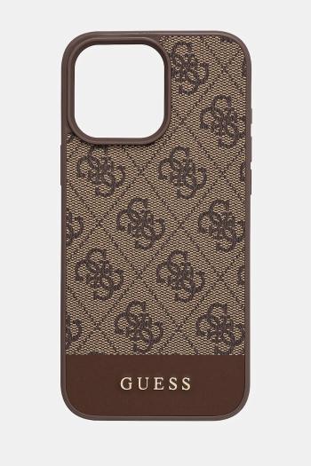 Puzdro na mobil Guess iPhone 16 Pro Max 6.9 béžová farba, GUHCP16XG4GLBR