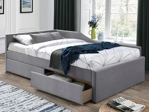 Signal Posteľ ELIOT Velvet 120 x 200 cm | sivá