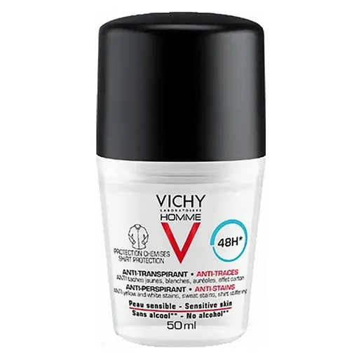 VICHY Homme Antiperspirant pre mužov proti škvrnám 50 ml