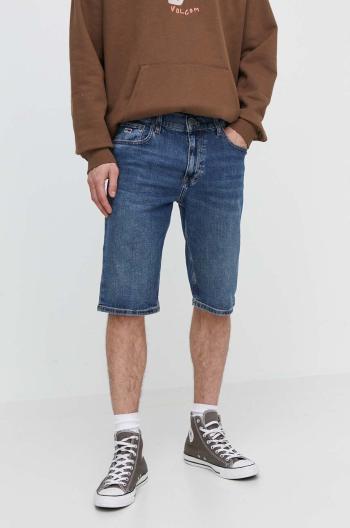 Rifľové krátke nohavice Tommy Jeans pánske,DM0DM19452