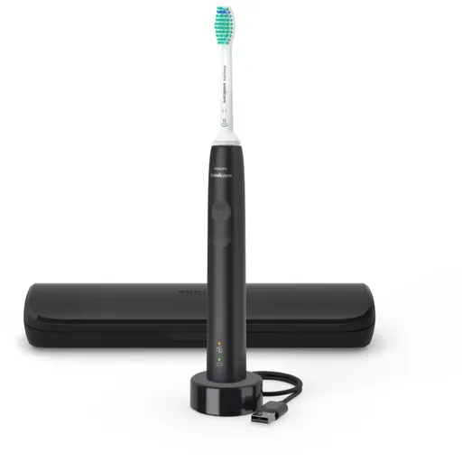 Philips Sonicare 3100 HX3673/14 sonická elektrická zubná kefka Black 1 ks