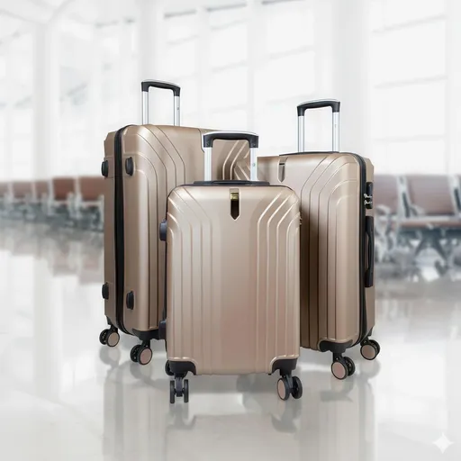 PM Euro-Trading Cestovní kufry Palma24, sada 3 ks, champagne