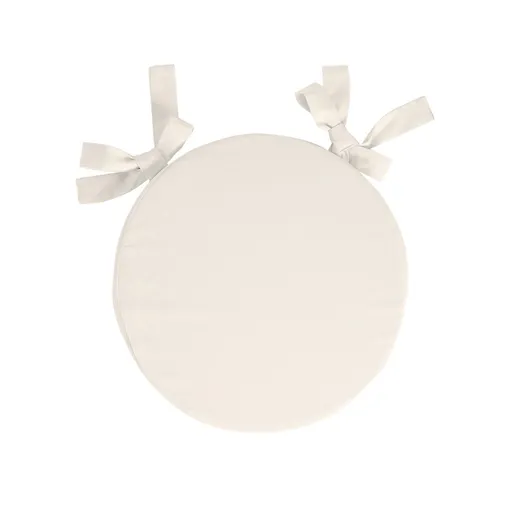 Okrúhle sedáky na stoličky, jednofarebné plátno