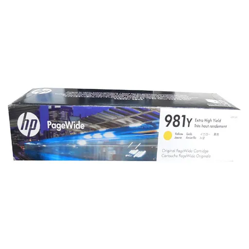 HP originál ink L0R15A, HP 981Y, yellow, 16000str., 185ml, extra high capacity, žltá