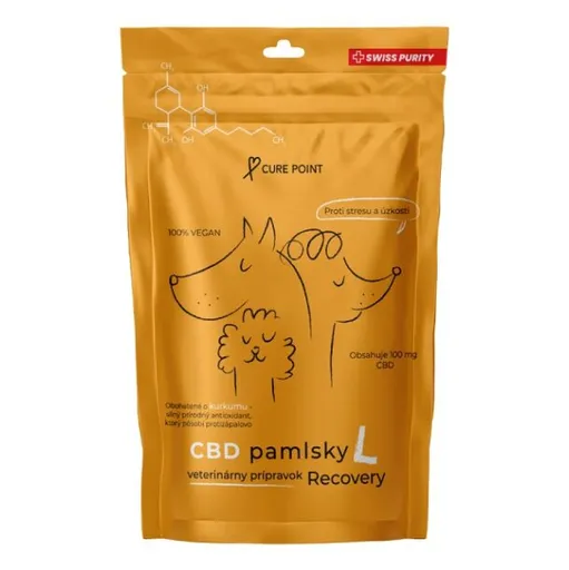 CURE POINT CBD Recovery L Maškrty pre psov 100 g