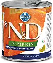 N&D DOG PUMPKIN Starter Lamb & Blueberry 285g 1 + 1 Zadarmo