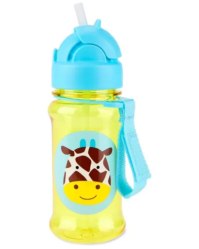 SKIP HOP Zoo tritan Fľaša so slamkou 355ml Žirafa 12m+