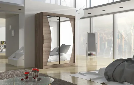 ArtAdrk Šatníková skriňa MODESTO | 150 cm Farba: Trufla