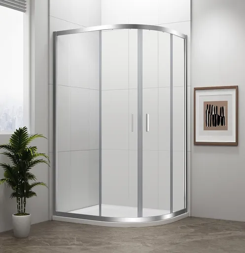 POLYSAN - EASY štvrťkruhová sprchová zástena 1200x900, L/R, číre sklo EL2715