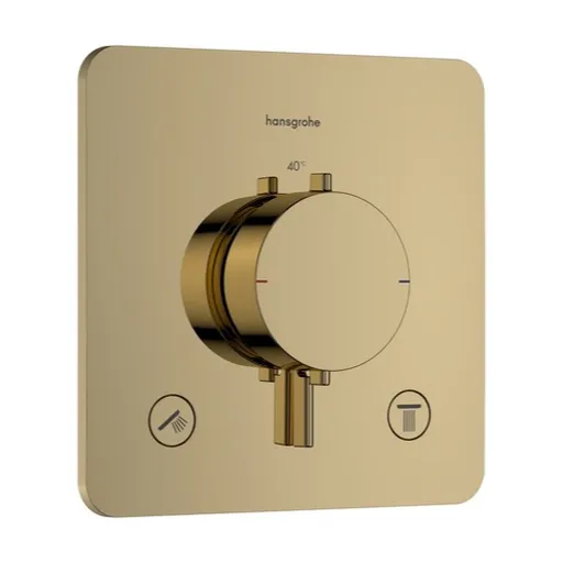 Hansgrohe Ecostat Comfort Q sprchová a vaňová batéria bez podomietkového telesa leštený vzhľad zlata 33713990