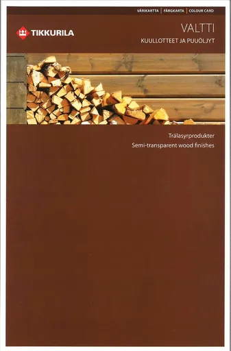 VZORKOVNÍK SEMI TRANSPARENT WOOD - Odtiene lazúr na drevo hnedá