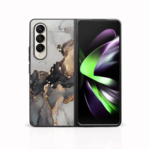 MY ART Ochranný kryt pre Samsung Galaxy Z Fold4 5G GREY MARBLE (140)