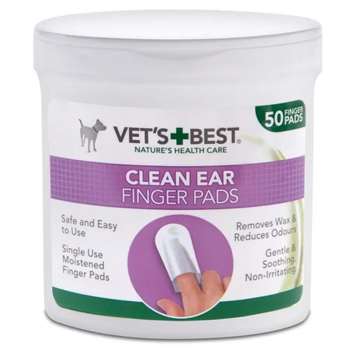 VET´S BEST Čistiaca utierka na uši pre psov 50 ks
