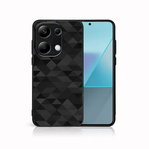 MY ART Ochranný kryt pre Xiaomi Redmi Note 13 Pro BLACK TRIANGLES (232)