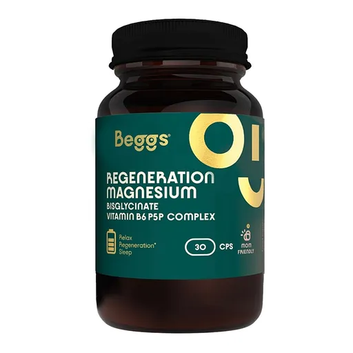 BEGGS Magnesium bisglycinate 380 mg + P5P COMPLEX 1,4 mg 30 kapsúl