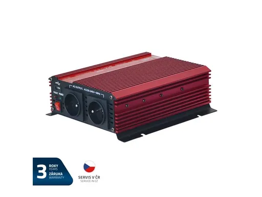 Menič napätia GETI GPI 1012 12V/230V 1000W USB
