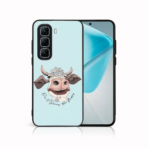 MY ART Ochranný kryt pre Infinix Hot 50 5G HAPPY COW (181)