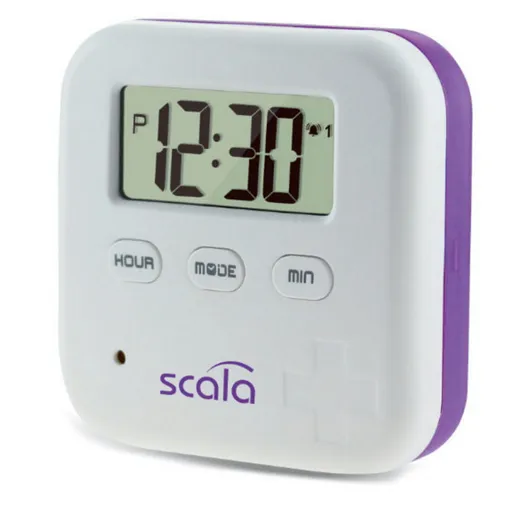 SCALASC 4 Dávkovač liekov s časovačom 4-priehradkový 1 kus