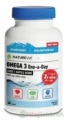 Swiss Naturevia Omega 3 One a Day 60 kapsúl