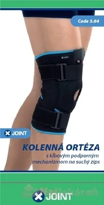 X-JOINT 504 Kolenná ortéza s kĺbovým podporným mechanizmom, na suchý zips