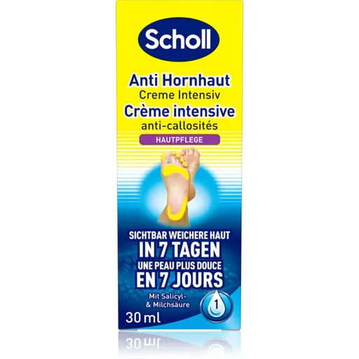 Scholl Foot Cream Hard Skin nočný krém na zmäkčenie stvrdnutej kože 30 ml