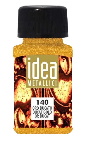 MAIMERI IDEA METALLICI - Tekuté metalické farby 140 - ducat gold, 60 ml