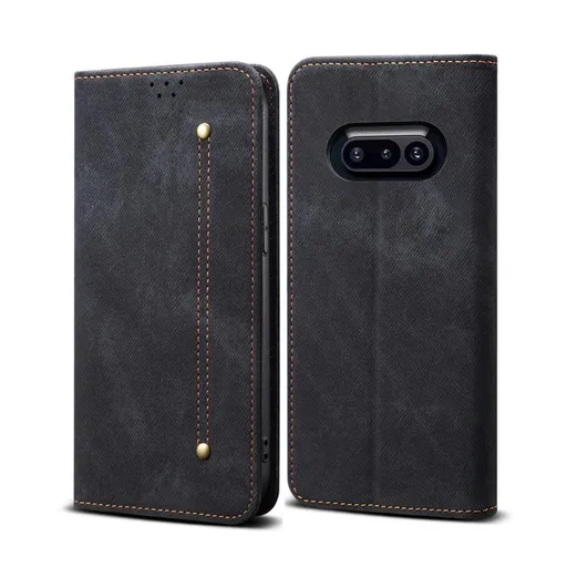 DENIM Peňaženkový kryt pre Nothing Phone (3a) čierny