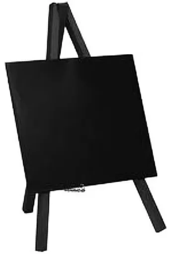 SECURIT Stolný stojan s popisovacou tabuľkou MINI - čierny