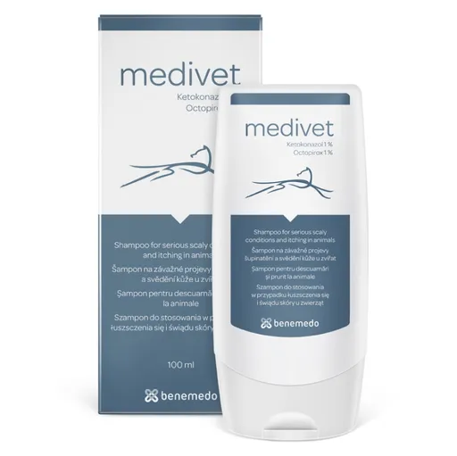 MEDIVET Šampón proti šupinateniu a svrbeniu kože pre zvieratá 100 ml