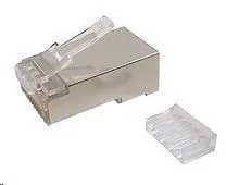 Solarix Konektor RJ45 CAT6 STP 8p8c tienený skladaný na lícne / 100 ks KRJ45/6SH