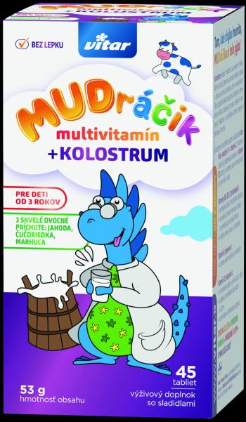 MUDRÁČIK multivitamín + kolostrum  dóza 45 tabliet