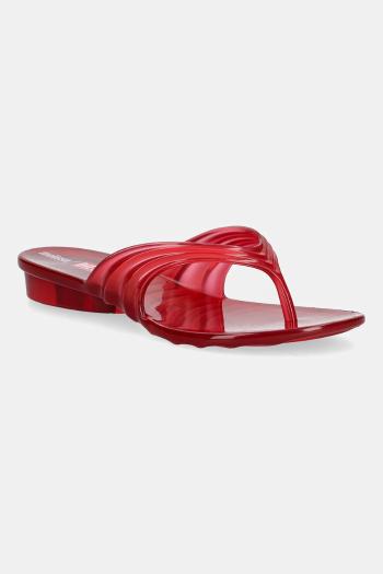 Šľapky Melissa MELISSA FLIP FLOP DIESEL AD červená farba, na plochom podpätku, M 36151