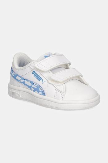 Detské tenisky Puma Smash 3.0 L Icy Monster biela farba, 397990