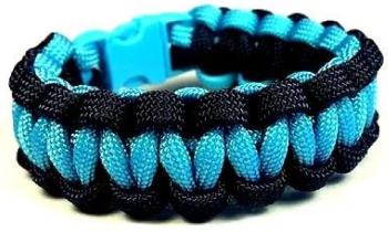 Cordell Paracord náramok Solomon Čierna-Modrá M (18 - 19 cm)