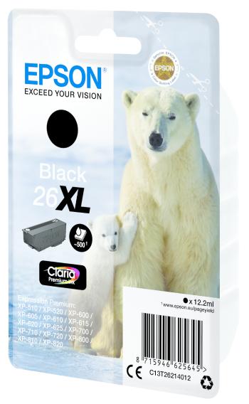 Epson 26XL T262140 C13T26214022 černá (black) originálna cartridge