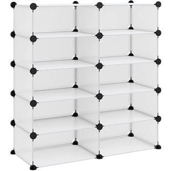 Skrinka na topánky priehľadná 84 × 32 × 88,5 cm PP, 340567