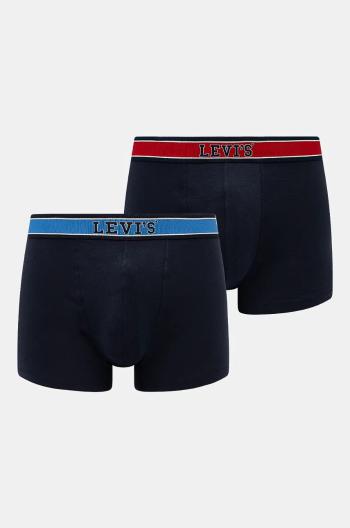 Boxerky Levi's 2-pak pánske, tmavomodrá farba, 37149-1018