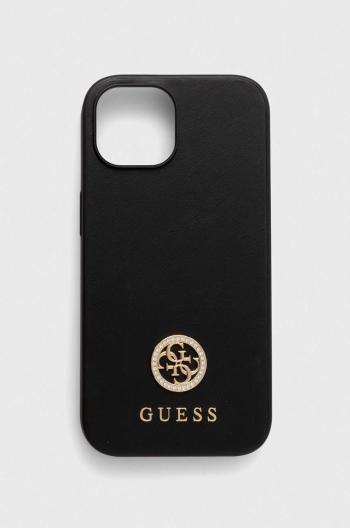 Puzdro na mobil Guess iPhone 15 6.1 čierna farba