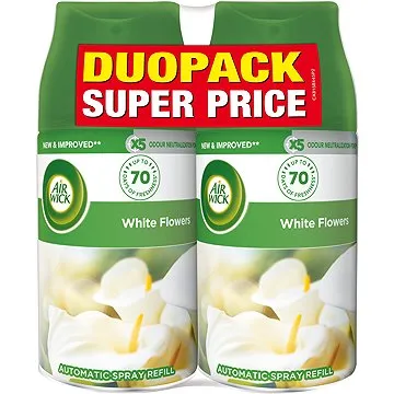 AIR WICK Freshmatic, náplň, biele kvety frézie DUO, 2 × 250 ml (5997321756462)
