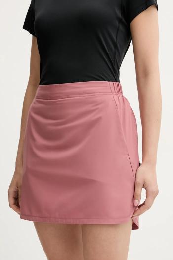 Športová sukňa Jack Wolfskin Waimea Skort ružová farba, mini, rovný strih, A63890