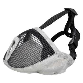 Trixie Muzzle for short-nosed breeds, polyester, M short, grey