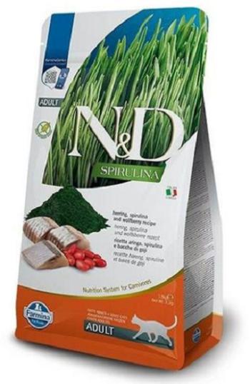 Farmina N&D cat SPIRULINA (GF) adult, herring granule pre mačky 1,5kg