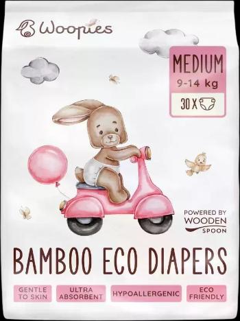 WOOPIES Detské EKO plienky MEDIUM (9-14kg) Wooden Spoon 30 ks