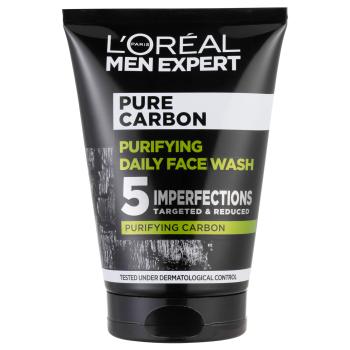 L'Oréal Paris Čistiaci gél s aktívnym uhlím Men Expert Pure Carbon (Purifying Daily Face Wash) 100 ml