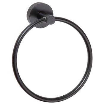 SAPHO X-ROUND BLACK držiak uterákov kruh, čierny (XB402)