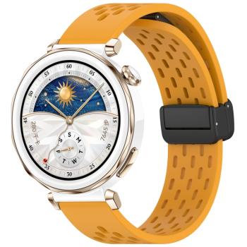 AIRY Silikónový remienok pre Huawei Watch GT 5 Pro 42mm žltý