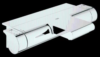 Termostat Grohe Grohtherm 2000 s termostatickou baterií 150 mm chróm 34464001