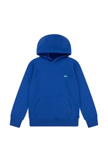 Detská mikina Levi's LVB MINI BATWING PULL OVER HOO s kapucňou, jednofarebná